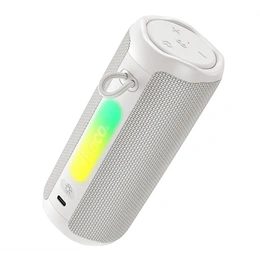 Hoco HC50 bluetooth hordozható hangszóró (v6.0, 8w, fm rádió, led fény, fehér)