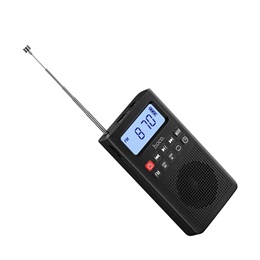 Hoco Hi51 bluetooth hordozható hangszóró (v5.3, 3w, TF/microSD kártyaolvasó, FM rádió, AUX, LCD kijelző, fekete)