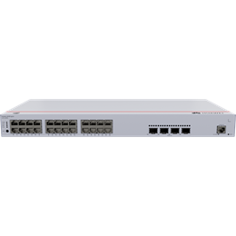 Huawei eKit S310-24P4X 24-port 1Gb PoE+ switch (400 W PoE, 4x10Gb SFP+, 1x konzol, iStack, Layer2+ menedzselt, rack, 1U)