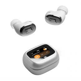JBL Live Buds 4 bluetooth fülhallgató sztereo (v6.0, TWS, mikrofon, aktív zajszűrő, LED kijelző, IP55, + töltőtok, ezüst