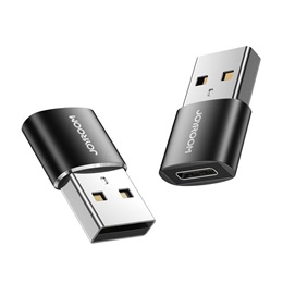 JOYROOM USB adapter (A dugó / C aljzat, fekete)