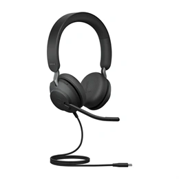 Jabra Evolve2 40 SE UC vezetékes fejhallgató sztereo (USB-C, mikrofon, fekete)