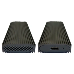 LC Power LC-M2-C-NVME-3 külső ház (M.2, NVMe, USB 3.2 Gen 2, USB-C, antracitszürke)
