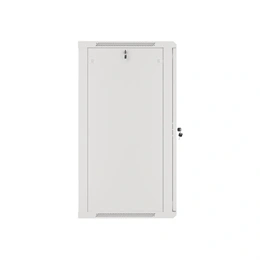 Lanberg 19" fali rackszekrény 22U (600x600, 529.5 mm mély, üvegajtó, lapraszerelt, szürke)