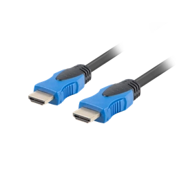 Lanberg HDMI (M/M) v2.0 kábel (20 m, 4K, 18 Gb/s, réz, aranyozott csatlakozó, fekete)