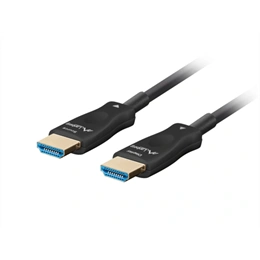 Lanberg HDMI v2.1 AOC kábel (M/M, 30 m, 8K@60Hz DSC, aktív optikai, fekete)