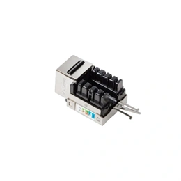 Lanberg Keystone modul (RJ45->LSA, CAT5E, FTP, 90°, ezüst)