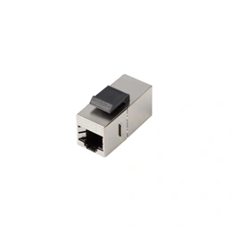 Lanberg Keystone toldó (CAT6, FTP, átmenő, RJ45-RJ45, PoE, 36 V, ezüst)