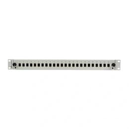 Lanberg Optikai Patch Panel (19", 1U, 24 port, 24xSC simplex/24xLC duplex, kihúzható, szürke)