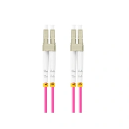 Lanberg Optikai patch kábel MM LC/UPC-LC/UPC duplex (2 m, OM4, 50/125, 3,0 mm, LSZH, lila)