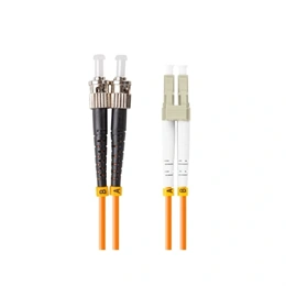 Lanberg Optikai patch kábel MM ST/UPC-LC/UPC duplex (10 m, LSZH, OM2, 50/125, 3 mm, narancssárga)