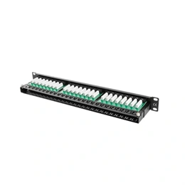 Lanberg Patch Panel (19", 1U, 48 port, CAT5E, fekete)