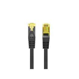 Lanberg S/FTP CAT6a patch kábel (1 m, fekete)