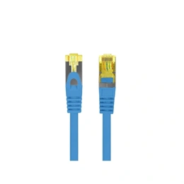 Lanberg S/FTP CAT6a patch kábel (1 m, kék, réz)