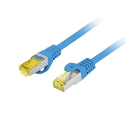 Lanberg S/FTP CAT6a patch kábel (50 cm, LSZH, fekete)
