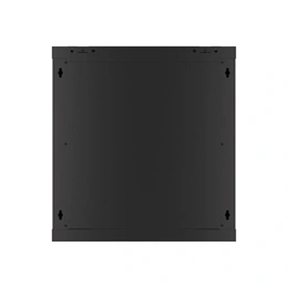 Lanberg fali rackszekrény (19", 12U, 600x600 mm, üvegajtó, lapraszerelt, fekete)