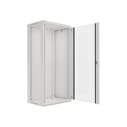 Lanberg fali rackszekrény (19", 27U, 600x450 mm, lapraszerelt, szürke)