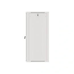 Lanberg fali rackszekrény (19", 27U, 600x600 mm, üvegajtó, lapraszerelt, szürke)