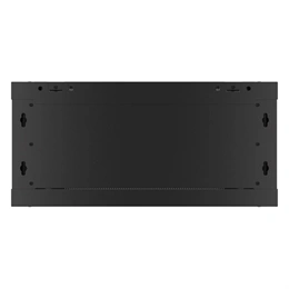 Lanberg fali rackszekrény (19", 4U, lapraszerelt, 600x600 mm, fekete)