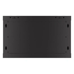 Lanberg fali rackszekrény (19", 6U, 600x450 mm, perforált ajtó, lapraszerelt, fekete)