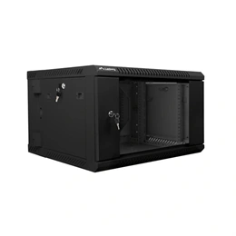 Lanberg fali rackszekrény (19", 6U, 600x600 mm, lapraszerelt, szürke)
