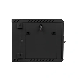 Lanberg kétrészes fali rackszekrény (19", 9U, lapraszerelt, 600 mm mély, 600x600, fekete)