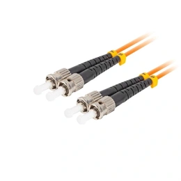 Lanberg optikai MM patch kábel duplex (15 m, ST/UPC-ST/UPC, LSZH, OM2, 50/125, 3 mm, narancssárga)