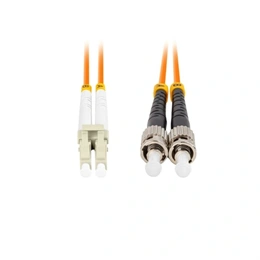 Lanberg optikai patch kábel (15 m, ST/UPC-LC/UPC, duplex, OM2 50/125, LSZH, 3 mm, narancssárga)