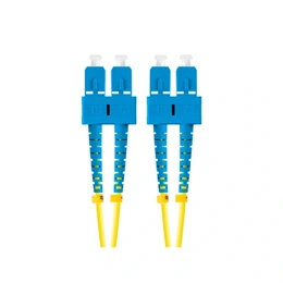 Lanberg optikai patch kábel SC/UPC-SC/UPC (10 m, SM G657A1, duplex, 3,0 mm, LSZH, sárga)