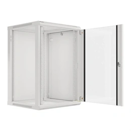Lanberg rackszekrény (19", 18U, fali, 600x600 mm, lapraszerelt, szürke)