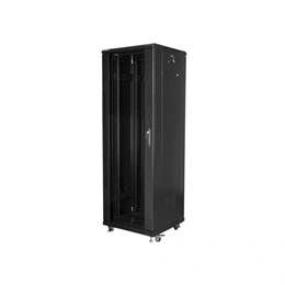 Lanberg rackszekrény (19", 37U, 600x600, lapraszerelt, 520mm mély, szabadon álló, fekete)