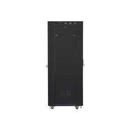 Lanberg rackszekrény (19", 37U, szabadon álló, 600x800 mm, üvegajtó, lapraszerelt, LCD kijelző, fekete)