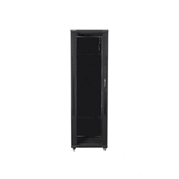 Lanberg rackszekrény (19", 42U, 600x600, lapraszerelt, 520mm mély, fekete)