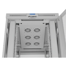 Lanberg rackszekrény (19", 42U, 800x1000, perforált ajtó, lapraszerelt, LCD, szürke)