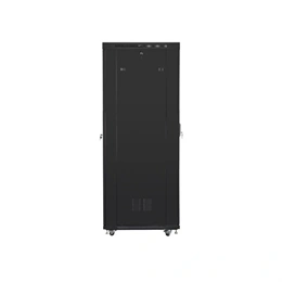 Lanberg rackszekrény (19", 42U, szabadon álló, 600x1000 mm, üvegajtó, lapraszerelt, LCD, fekete)