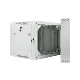 Lanberg rackszekrény (19", 9U, kétrészes, fali, 600x600, lapraszerelt, 440 mm mély, szürke)