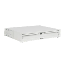 Lanberg rackszekrény fiók (19", 2U, 483x360 mm, 90 kg, 4-pontos, szürke)