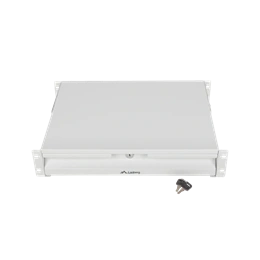 Lanberg rackszekrény fiók (19", 2U, 483x360 mm, 90 kg, 4-pontos, szürke)
