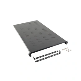 Lanberg rackszekrény polc (19", 1U, fix, 910mm mély, fekete)
