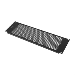 Lanberg rackszekrény takarópanel (19", 3U, perforált, fekete)