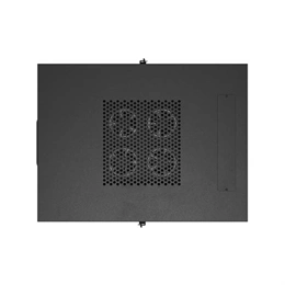 Lanberg szabadon álló rackszekrény (19", 24U, 600x800 mm, üvegajtó, lapraszerelt, LCD, fekete)