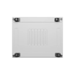 Lanberg szabadon álló rackszekrény (19", 27U, 800x1000 mm, perforált ajtó, lapraszerelt, LCD kijelző, szürke)