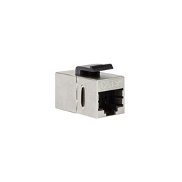 LogiLink RJ45 CAT5e STP -> RJ45 CAT5e STP F/F keystone modul fém