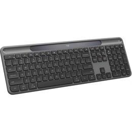 Logitech K980 Signature Slim Solar vezeték nélküli billentyűzet (US, teljes méretű, számbillentyűzet, grafitszürke)