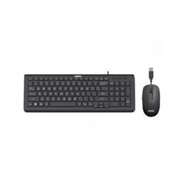 MSI SK9626M billentyűzet és egér (HU, USB, vezetékes, fekete)