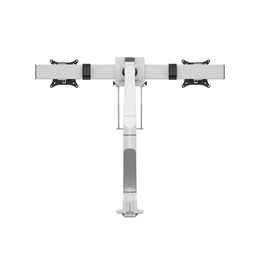 MULTIBRACKETS asztali konzol (2 képernyős, 15-28", VESA 75x75/100x100, fehér, gázrugós)