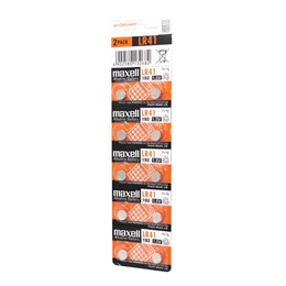 Maxell LR41 gombelem 10 db/csomag (alkáli, 1,5V)