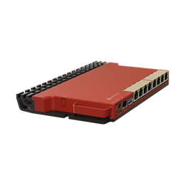 MikroTik L009UiGS-RM vezetékes router (8 x 1000 Mbps LAN, 1 x 2500 Mbps SFP, 512 MB RAM, 128 MB NAND, RouterOS v7, belté
