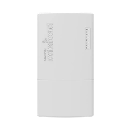MikroTik PowerBox Pro kültéri router (5x Gigabit, 4x PoE kimenet, 1x SFP, PoE-IN/DC, RouterOS, fehér)