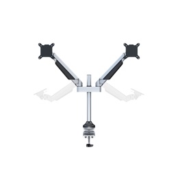 Multibrackets 2 karos asztali gázrugós konzol (15-32", VESA 75x75/100x100, max. 10 kg, ezüst)